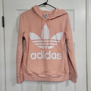 Adidas hoodie peach color size small